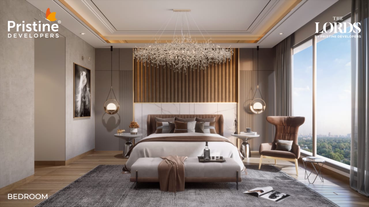 Pristine The Lords night view Baner Pune skyline